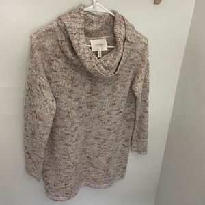Cowl neck long sweater XS